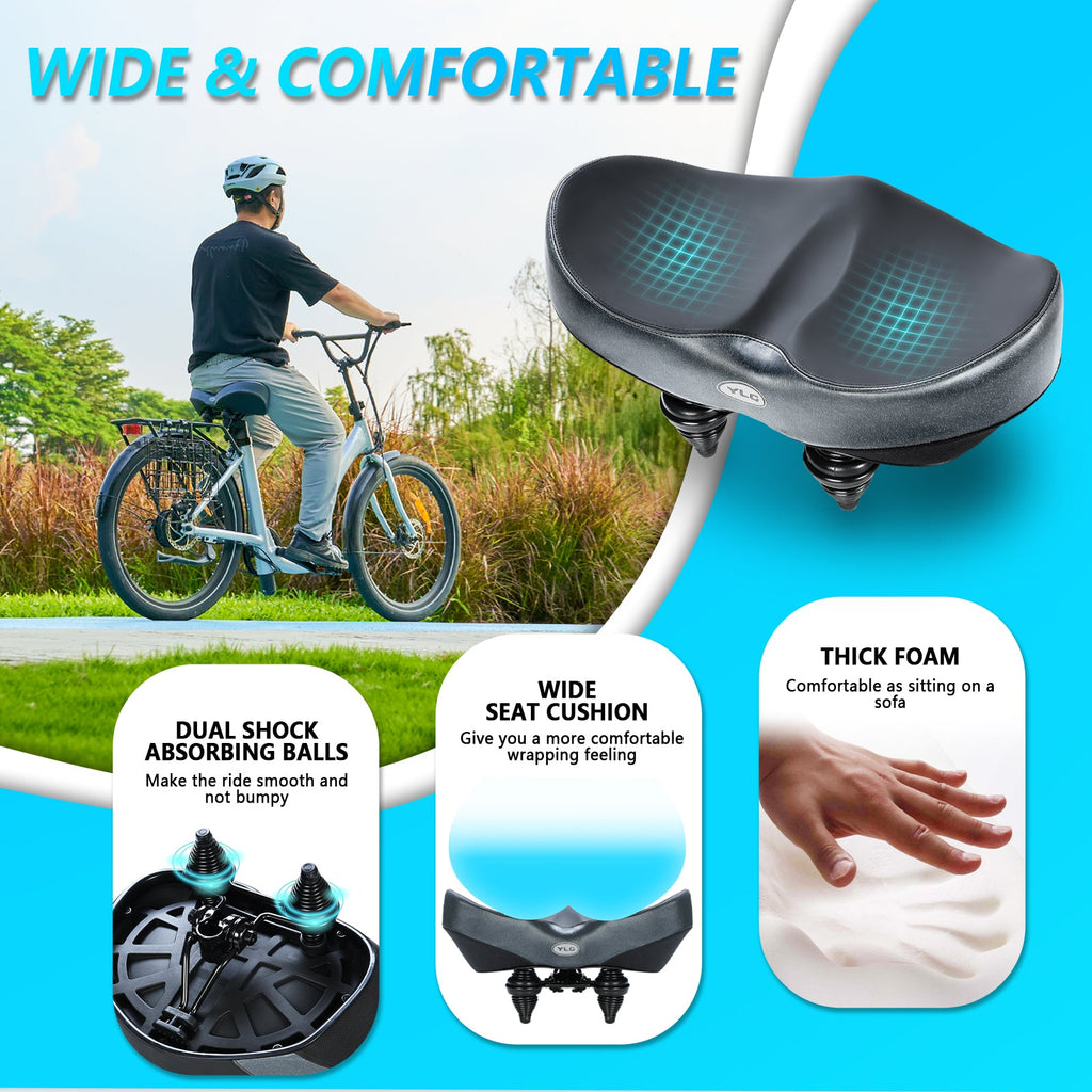 YN 3, Noseless XL Plus Bike Seat for Men Women Comfort-2