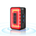 Smart Bicycle Radar Tail Light AI Brake Sensing Black-0