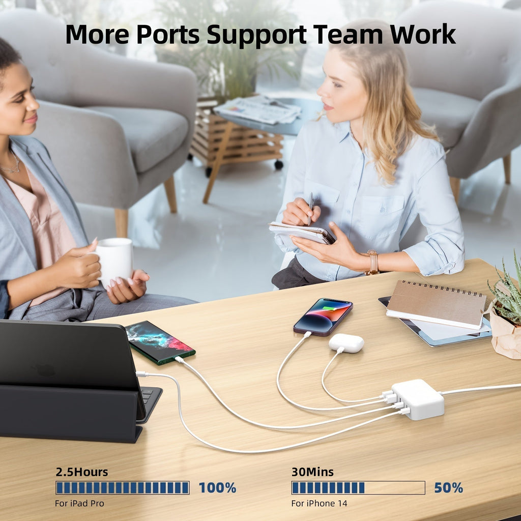6-Port Usb-C Fast Charger